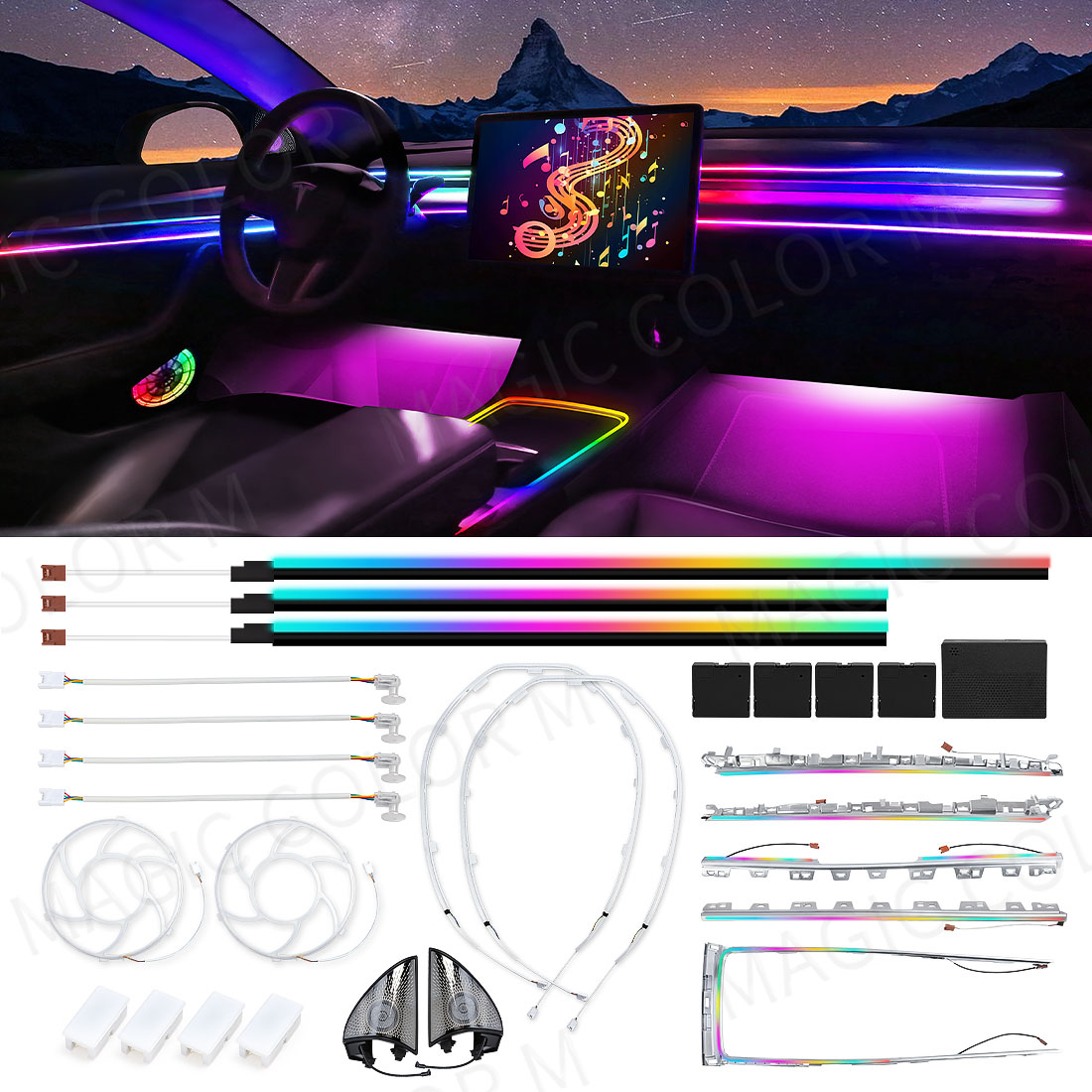 Interior Design Tech - Для Tesla Model 3 Y 2021-2024: