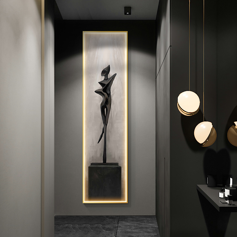 Interior Design Drawing - Современная абстрактная интерьерная картина с LED-подсветкой