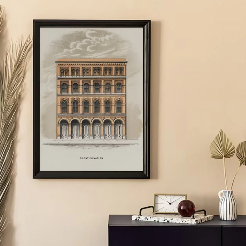 Винтажный эстетический постер  – обзор и цена Interior Design Drawing