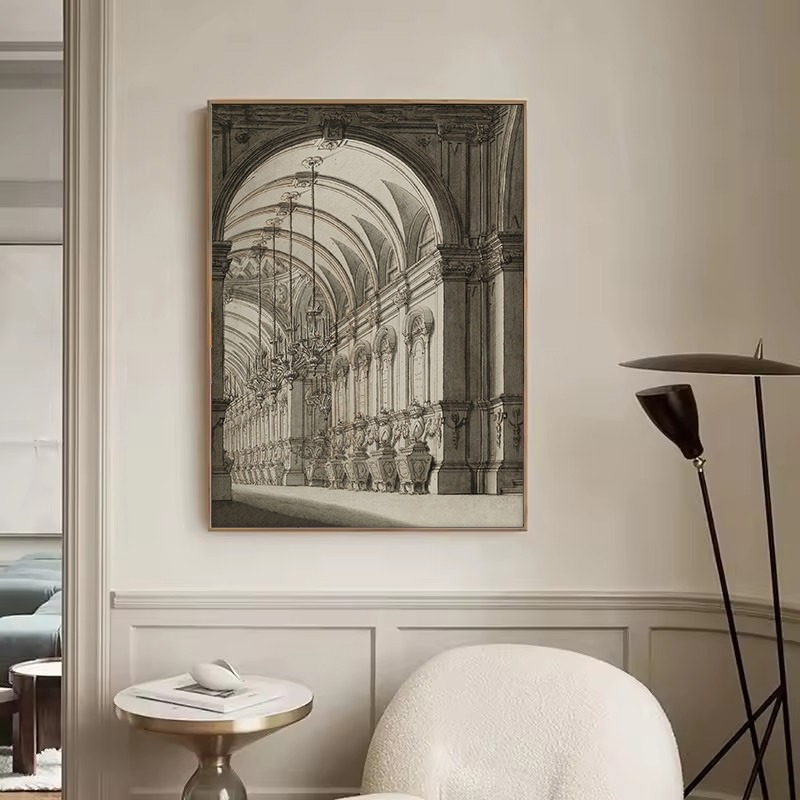 Винтажный эстетический постер  – обзор и цена Interior Design Drawing